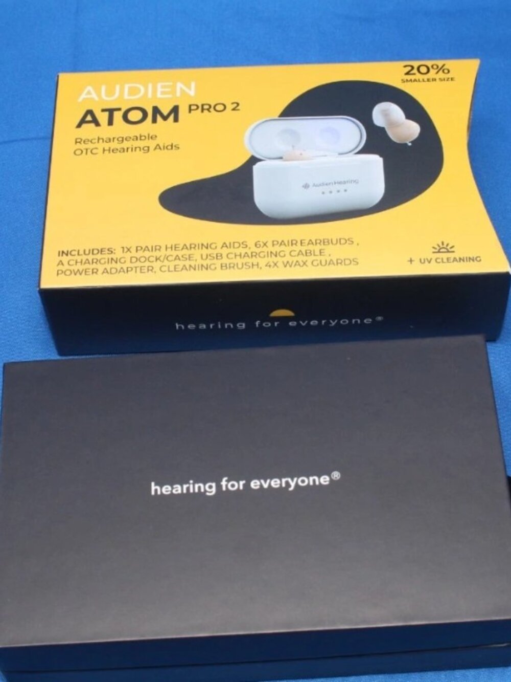 Audien Atom Pro 2 Wireless Rechargeable OTC Hearing Aids